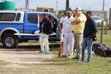 Mayor Swart watches game