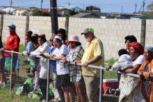 Mayor Swart watches game