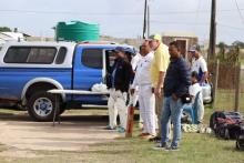 Mayor Swart watches game