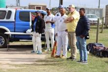 Mayor Swart watches game