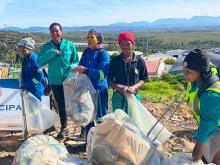 itou Waste Department tackles illegal dump site in Qolweni