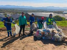 itou Waste Department tackles illegal dump site in Qolweni