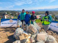 itou Waste Department tackles illegal dump site in Qolweni