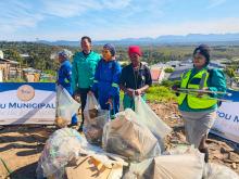 itou Waste Department tackles illegal dump site in Qolweni