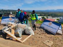 itou Waste Department tackles illegal dump site in Qolweni