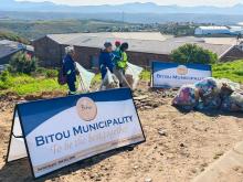 itou Waste Department tackles illegal dump site in Qolweni