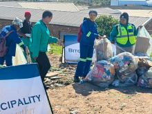 itou Waste Department tackles illegal dump site in Qolweni