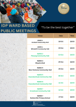 WARD 1 IDP Based Public Meeting 