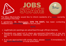 PUBLIC NOTICE | Jobs Scam Alert  