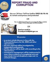 Report fraud and corruption